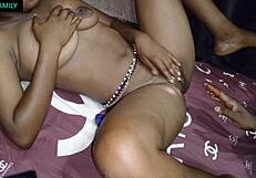wanna see her squirt from clit play on that creamy ebony pussy homemade naija style?