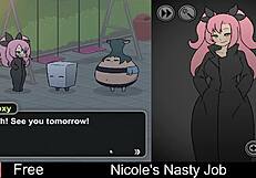 nicole takes on her nasty job in this erotic interactive game