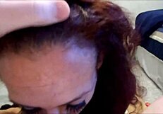 Zoe blows deep in POV then swallows massive facial cumshot like a pro