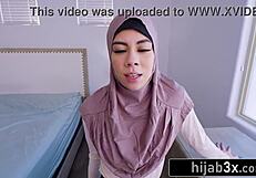 Big-Eyed Muslim Teen Sucks American Boyfriend Deep
