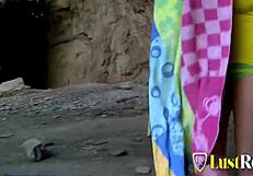 Brunette sucks huge cock, licks pussy then rides doggystyle to cumshot finish