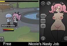 nicole takes on her nasty job in this erotic interactive game
