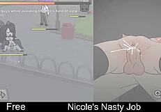 nicole takes on her nasty job in this erotic interactive game