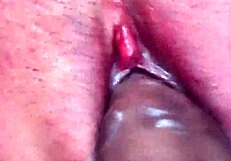 asian teen's juicy hairy pussy filled with cum closeup