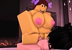 Whoa, noob slut bikini babe pounded deep by femboy shemale cock!