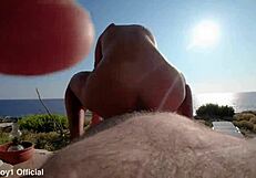 Zakynthos Outdoor Fuck Fest with Cum-Filled Faces
