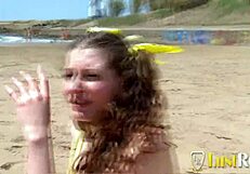 Brunette sucks huge cock, licks pussy then rides doggystyle to cumshot finish