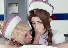 final fantasy girls deliver epic blowjob compilation
