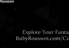 cum swallowing edging therapy session topless with bouncing boobs bra play nipples