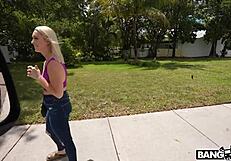 blonde juliette mint skips lunch for peter green's dick deepthroat cumshot facial mouthful