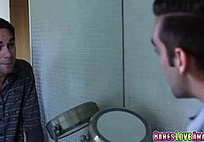 my boyfriend tongues and licks nickey huntsman's tight hole making her moan loud