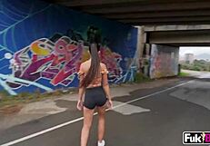 nuria millan takes it deep in public anal with group pounding