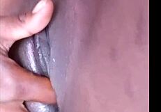 African Black Babe Fucked Hard Until She Creams Wet Pussy