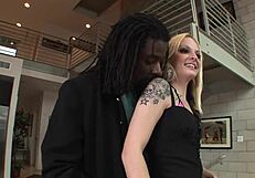 i'm thrilled watching tattooed blonde faye runaway ride black cock in her asshole