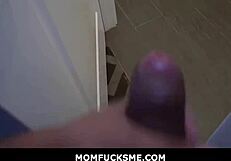 Petite Latina MILF Havana Bleu rides stepson monster cock POV