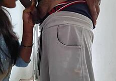 gau desi auntie bent over ranch taking huge load in mouth