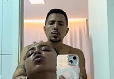 bathroom sex turns forceful with latina big ass pounding