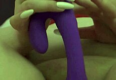 curvy fat babe masturbates close-up with vibrator. dirty talk solo session builds to wet climax