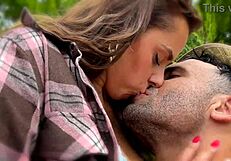 Summer outdoor 69 ball licking deepthroat bareback pounding ends in facial cumshot trailer