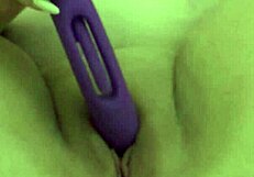 curvy fat babe masturbates close-up with vibrator. dirty talk solo session builds to wet climax