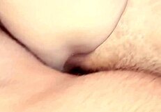 Stepbrother pounds her pussy hardcore closeup style