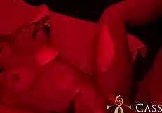 Sucked friend's cock in shower then begged for intense ass pounding