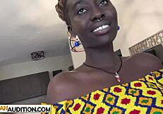 Big Dick White Guy Exploits African Beauty in Fake Audition