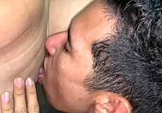 Colombian trans teen in lingerie ordered tits exposed shower doggystyle lick
