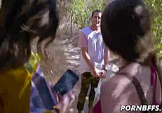 wanna see izzy lush, samantha hayes and avery moon hike bent over for doggystyle facials?