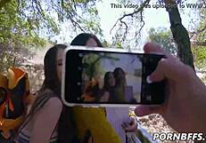 wanna see izzy lush, samantha hayes and avery moon hike bent over for doggystyle facials?