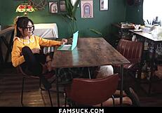 Goody-Goody Step-Siblings Compete Hardcore Doggystyle Lick Who Cums First Famsuck