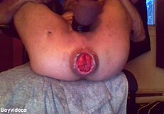 Muscular boy's huge gaping asshole begs for kinky anal toys