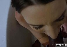 i finally got this teen's tight pussy on my inflatable dildo first time ever