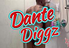 Bubble Butt Ebony Mystikal Menace Almost Quits Shower Dickdown Ends In Facial