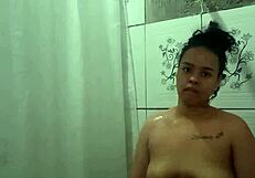 i love taking this hot bath fingering my tight teen pussy in the shower till i cum hard
