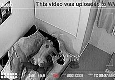 security cam catches my hot wife fucked raw by lover sipping cum while cuck works