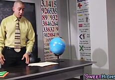 hey teen in uniform gets jizzed hard right?
