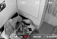 security cam catches my hot wife fucked raw by lover sipping cum while cuck works