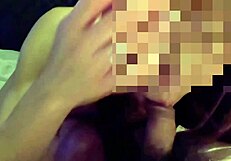 a former model japanese housewife sucks wet cock deep in her bedroom her nipples harden