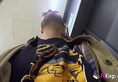 Nuria Millan Sneaky Doggystyle Fuck Bent Over in Mall Shop