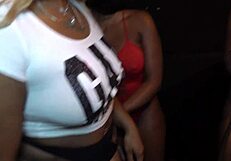 White Boy Loses Control Fucking Ebony Sluts in Black Swingers Club Chaos
