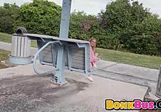 Slut Gets Pounded Hard in Bonk Bus Fuck Fest