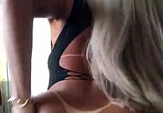 transsexual crossdresser model spreads juicy ass cheeks wide open