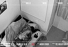 security cam catches my hot wife fucked raw by lover sipping cum while cuck works