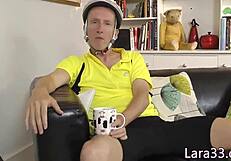 UK Stockinged Mature Doggystyle Facial Closeup