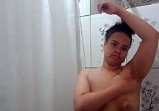 i love taking this hot bath fingering my tight teen pussy in the shower till i cum hard