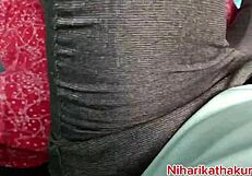 Stepsister sucks my huge cock with big natural tits