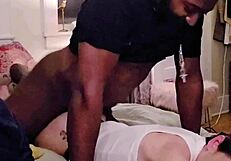 Petite Shrink Deepthroats Black Monster Cock in Office Sloppy Ride