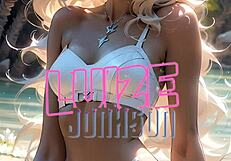 blonde with piercing blue eyes teases her shaved pink pussy