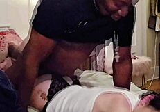 Petite Shrink Deepthroats Black Monster Cock in Office Sloppy Ride